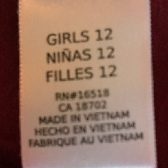 Red Shimmery Dress For Girls - Picture 4 of 4